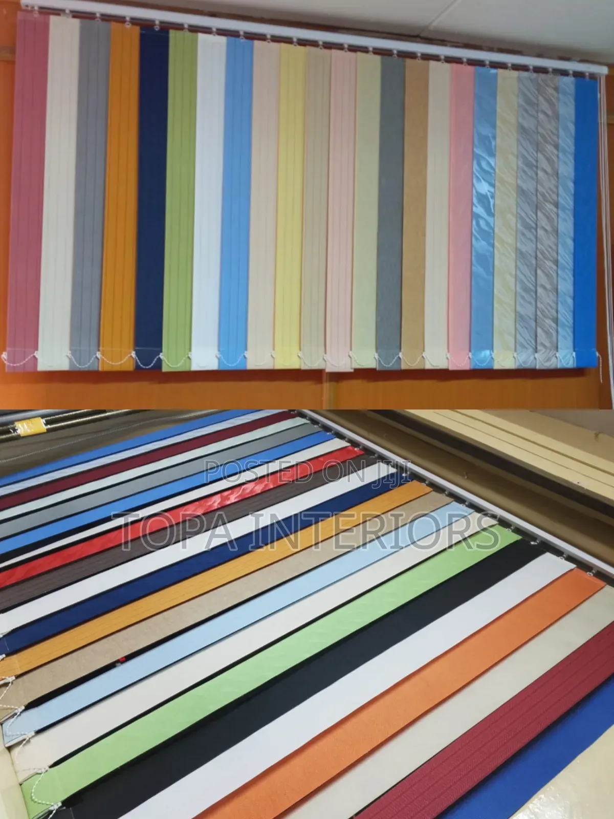 Vertical Office Curtain Blinds for Light Management