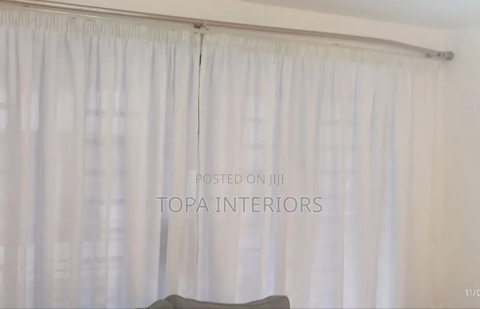 Thick Heavy White Sheers for Daylight Living Room Privacy