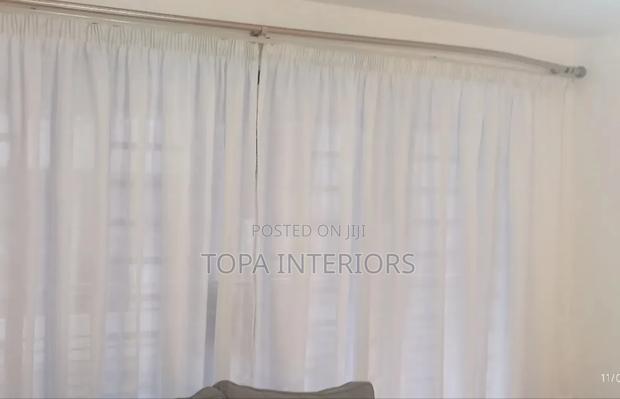 Thick Heavy White Sheers for Daylight Living Room Privacy