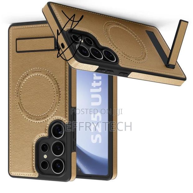 Samsung Magnetic Leather Case for Galaxy S25 Ultra - thumbnail 3