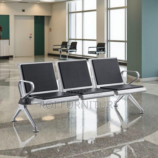 Office Bench : Heavy-Duty 3-Seater Waiting Bench