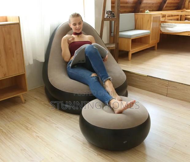 Inflatable Seat With A Foot Rest - thumbnail 3