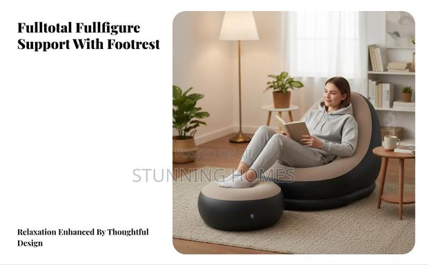 Inflatable Seat With A Foot Rest - thumbnail 4