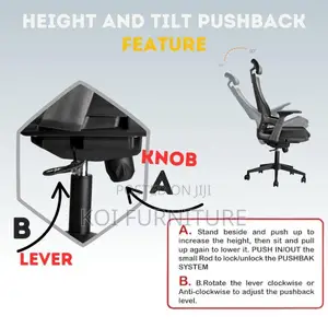 Office Chair : Lamar High-Back Ergonomic Office Chair,