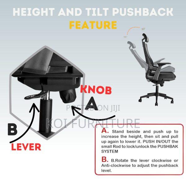 Office Chair : Lamar High-Back Ergonomic Office Chair, - thumbnail 4