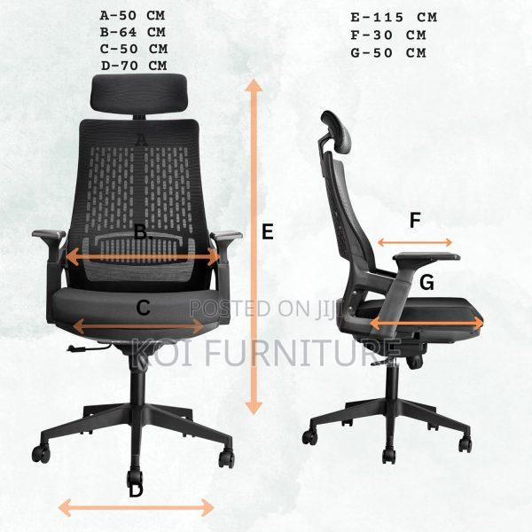 Office Chair : Lamar High-Back Ergonomic Office Chair, - thumbnail 6