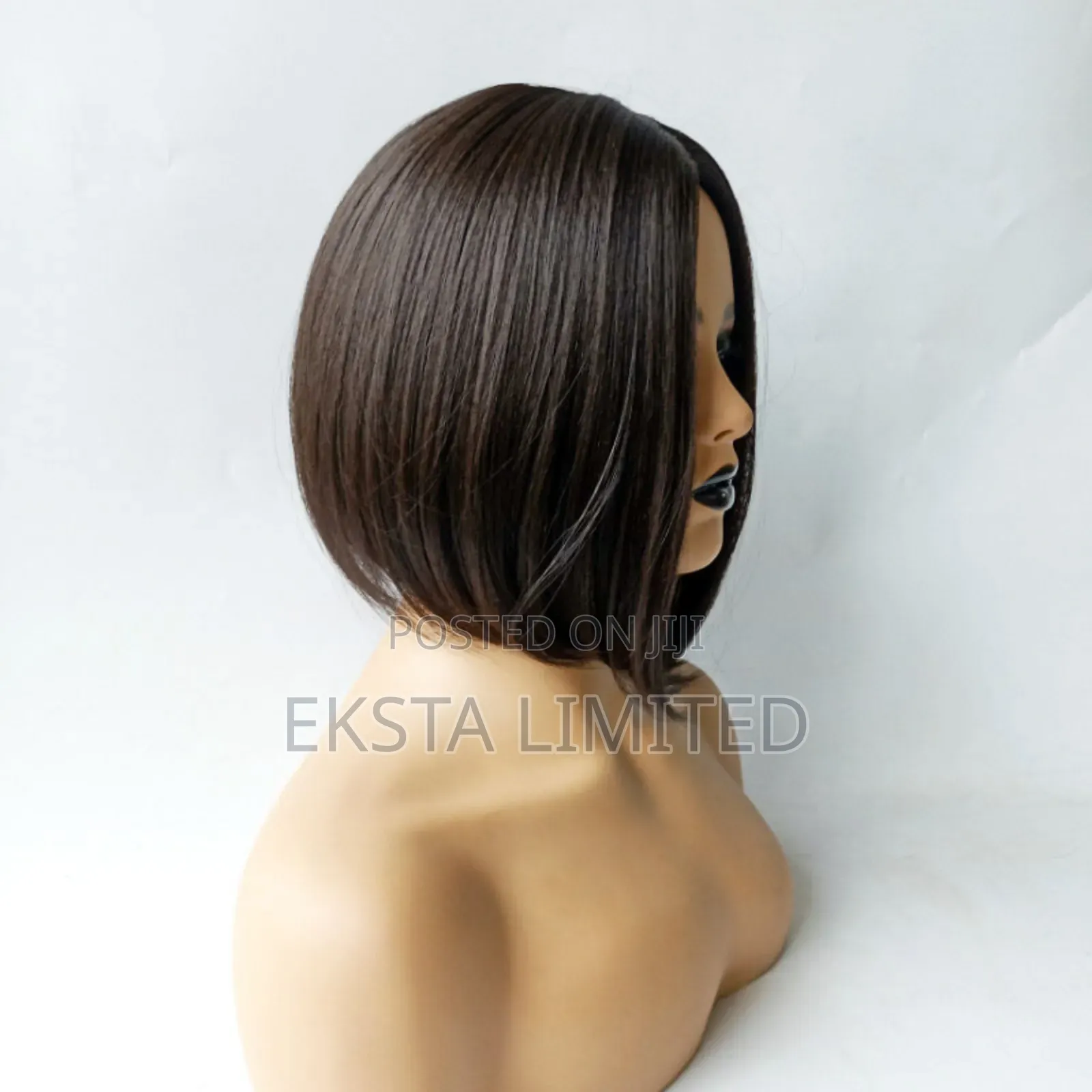 Short Bob Hair Black Wigs 12 Inch + Wig Cap