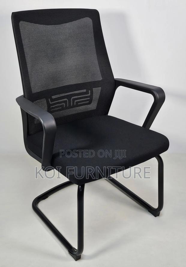 Office Chair : Non-Swivel Mesh Boardroom Chair - thumbnail 10