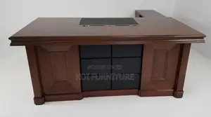 Office Desk : 1.6m Modern L-Shaped Executive Office Desk