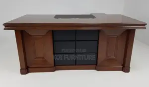 Office Desk : 1.6m Modern L-Shaped Executive Office Desk