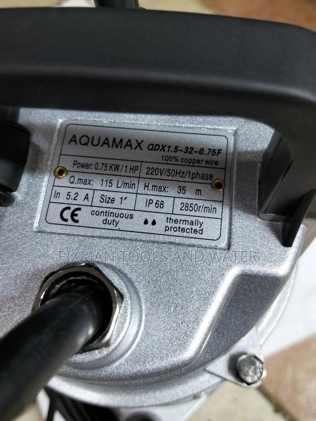 New Aquamax Submersible Water Pump 1 Hp 35 M Head And Float Switch - thumbnail 2