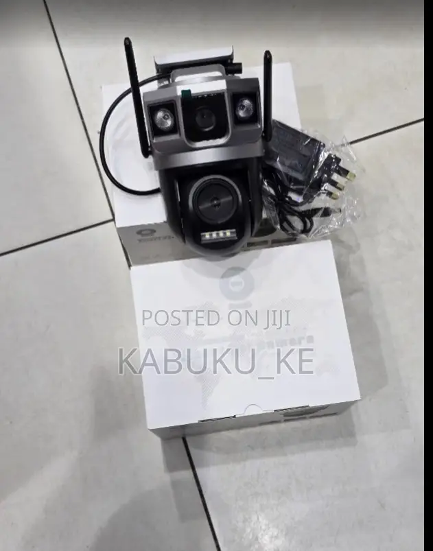 Dual Lens Wifi Outdoor V380 Dual Lens Ac Powered Cctv Ptz Camera