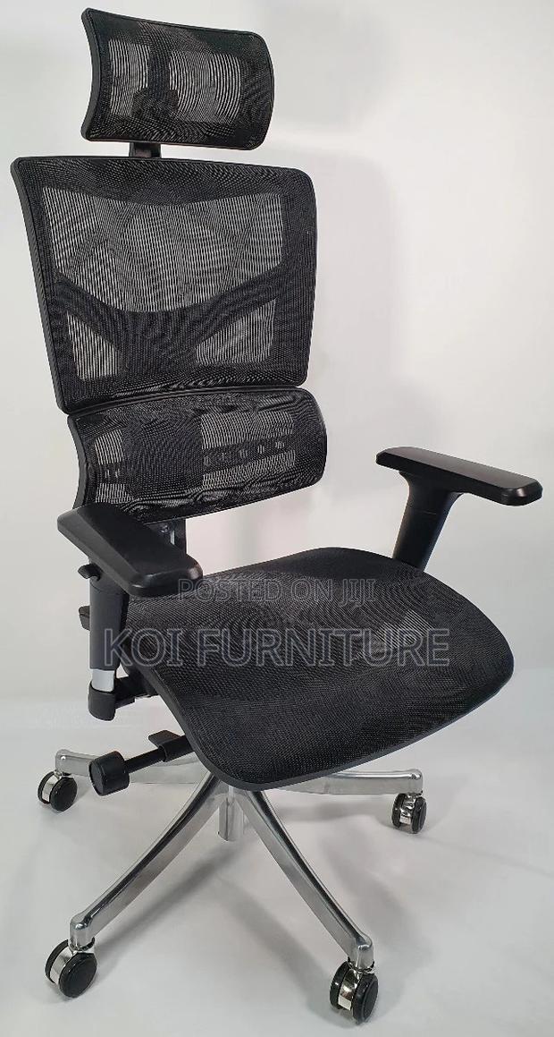 Office Chair : Black High Back Office Chair - thumbnail 2