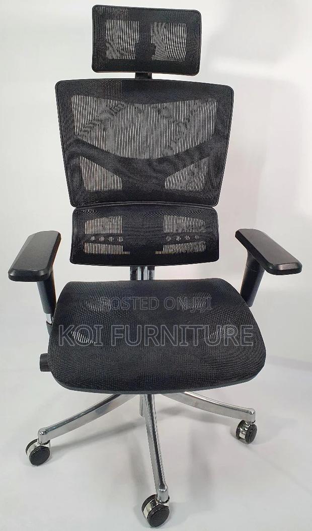Office Chair : Black High Back Office Chair - thumbnail 4