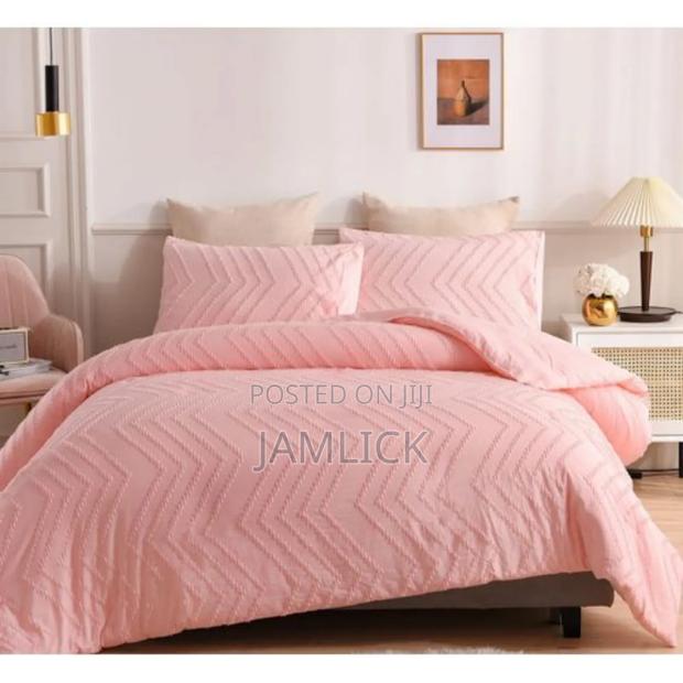 Wave Luxury Tufted Duvet Cover Set With Bedsheet - Cl