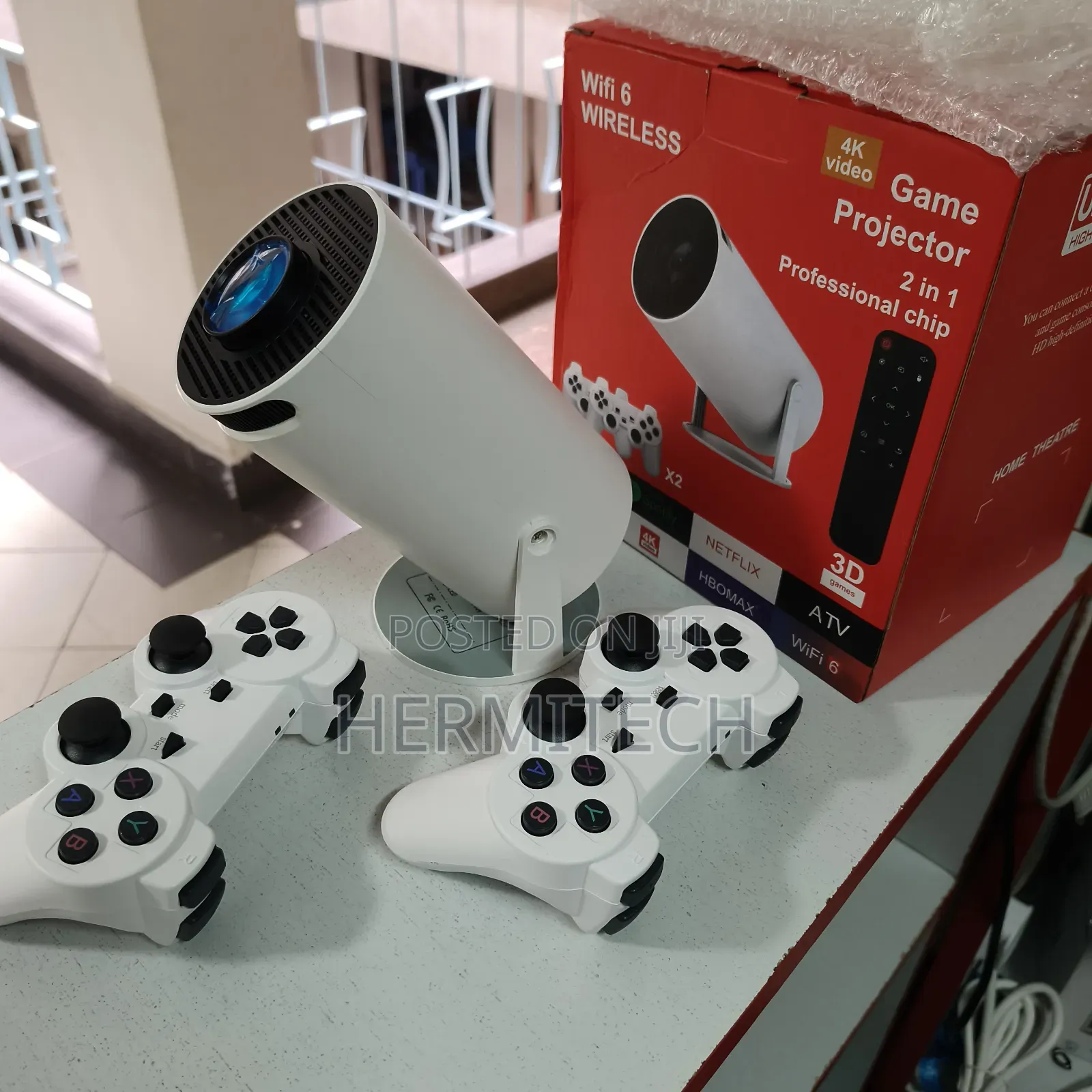 Gaming Set Projector Wifi 6 Wireless Gaming Projector