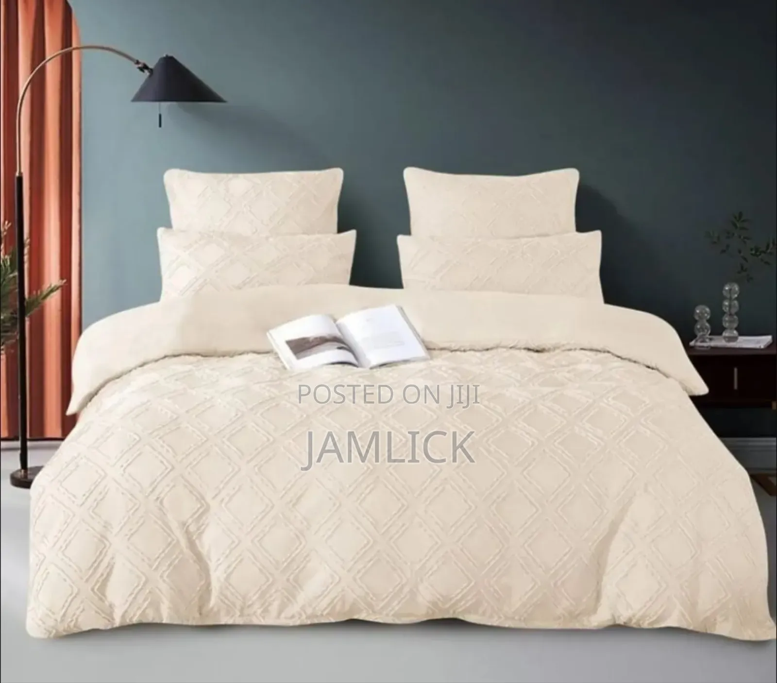 Boxed Patterned Luxury Tufted Duvet Cover Set With Bedsheet - Cl