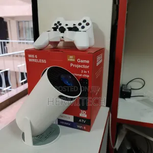 Game Projector With Two Gaming Pads Display Size of 120 Inches Maximum