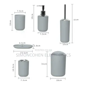 6pcs Bathroom Accessories Set