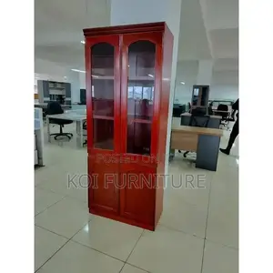 Office Cabinet : Mahogany Finish 2-Door Filing Cabinet,