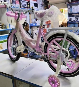 Pink Size 20 Kids Bicycle With Wheels Trainer
