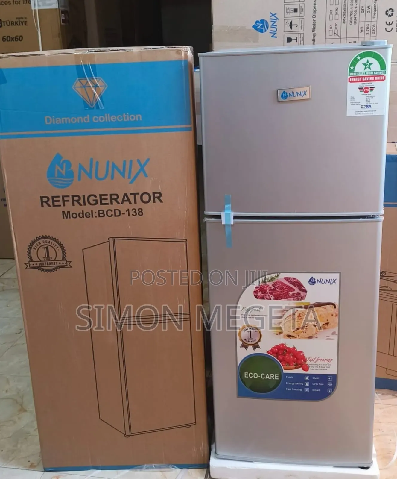 Nunix 138litres Fridge