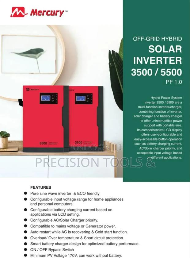 Mercury Solar Hybrid Inverter 3500va (24v)
