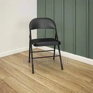 Office Chair : Black Foldable Office and Dining Chair