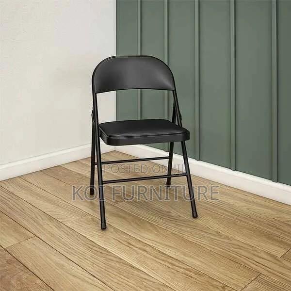 Office Chair : Black Foldable Office and Dining Chair - thumbnail 5