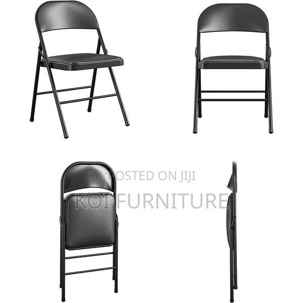Office Chair : Black Foldable Office and Dining Chair - thumbnail 9