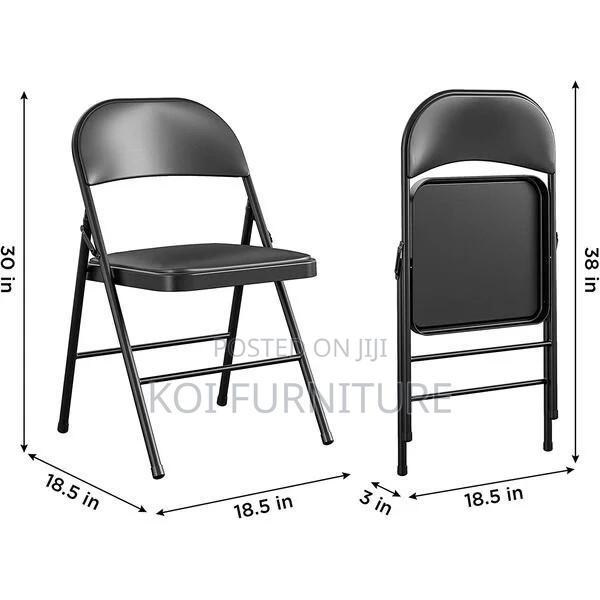 Office Chair : Black Foldable Office and Dining Chair - thumbnail 10