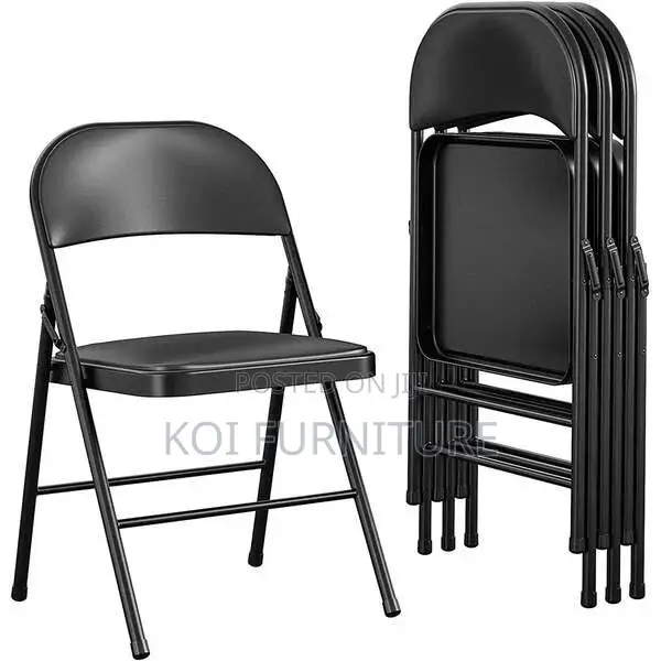 Office Chair : Black Foldable Office and Dining Chair