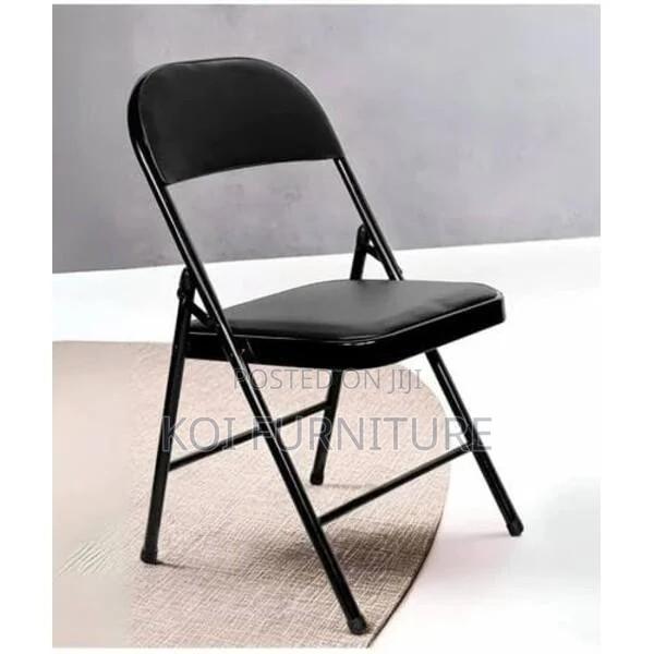 Office Chair : Black Foldable Office and Dining Chair - thumbnail 12