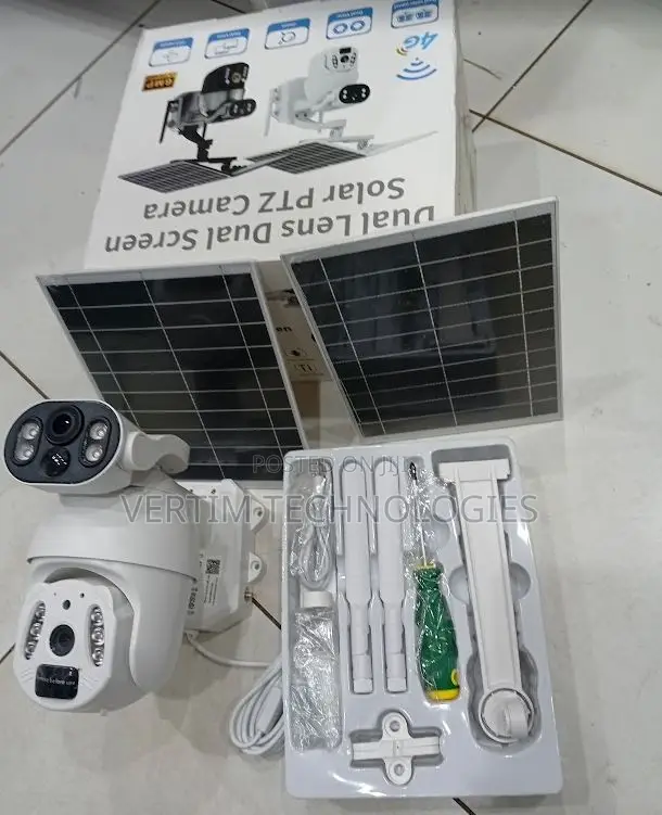 Ubox 4g Solar-Powered Outdoor PTZ Cam – Color Night Vision