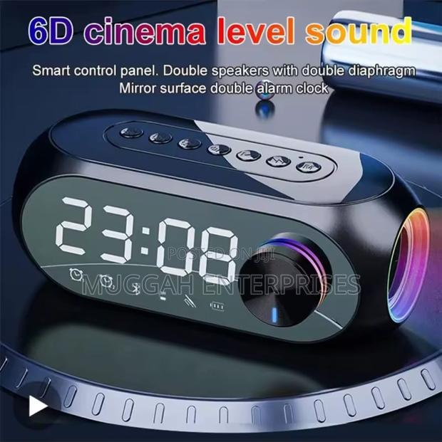 3 in 1 Bluetooth Speaker With Clock Alarm
