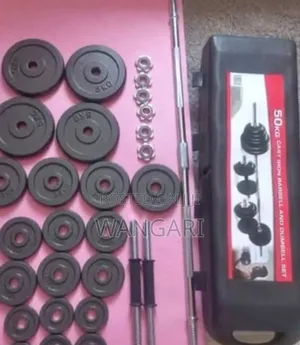 Iron Cast 50 KGS Dumbbells With Gym Connector