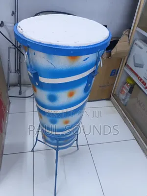 Hand Percussion Drum With Stand – Metal Body Floor Drum