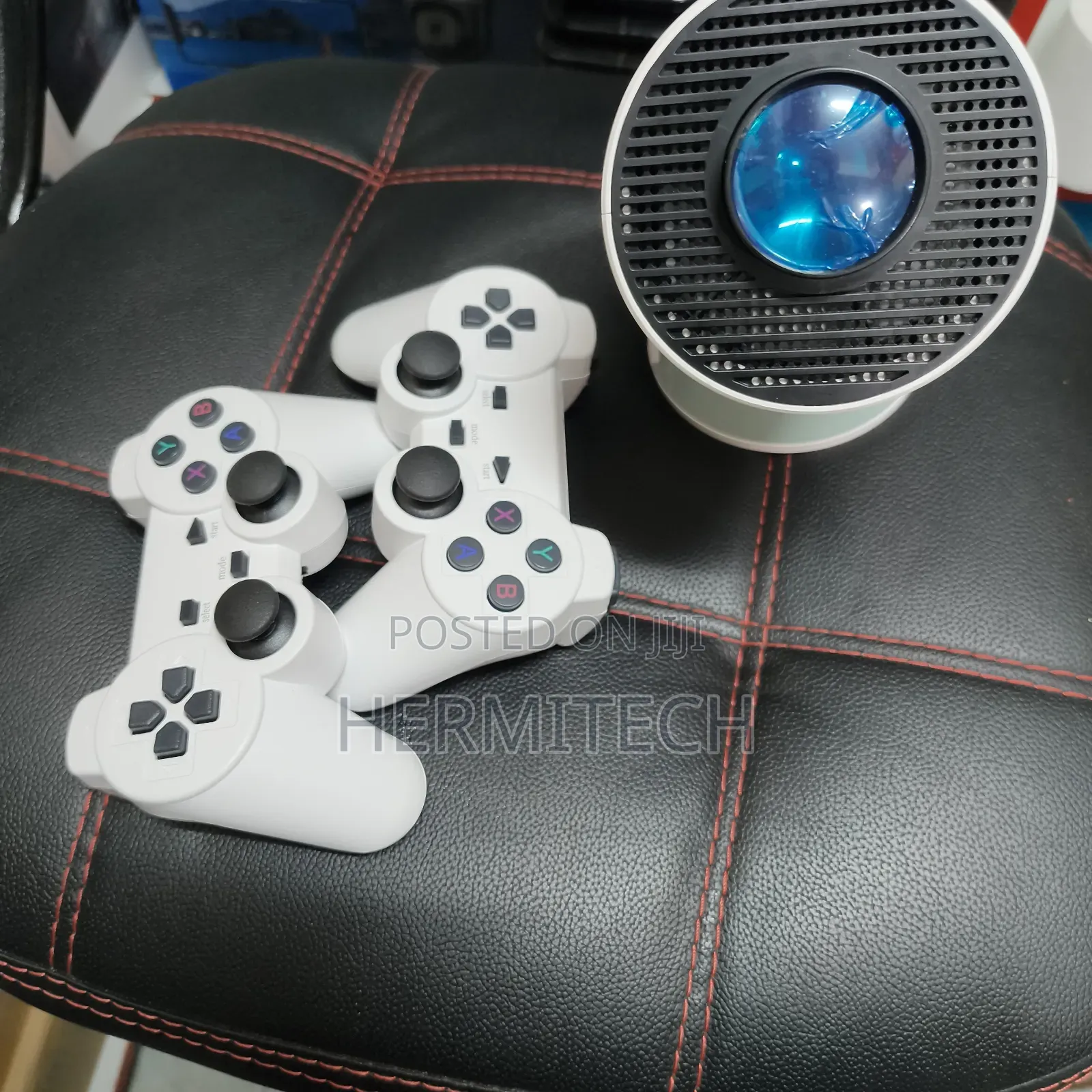 Portable Easy to Use Gaming Projector With Two Gaming Consoles