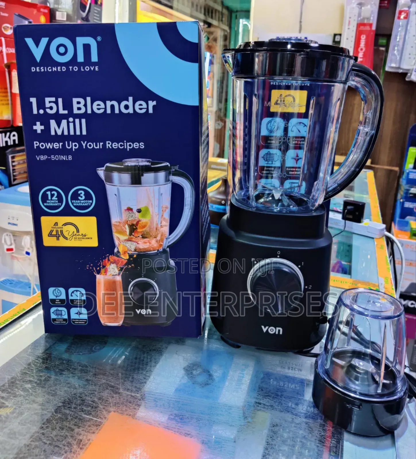 Von 2 in 1 Blender 500w