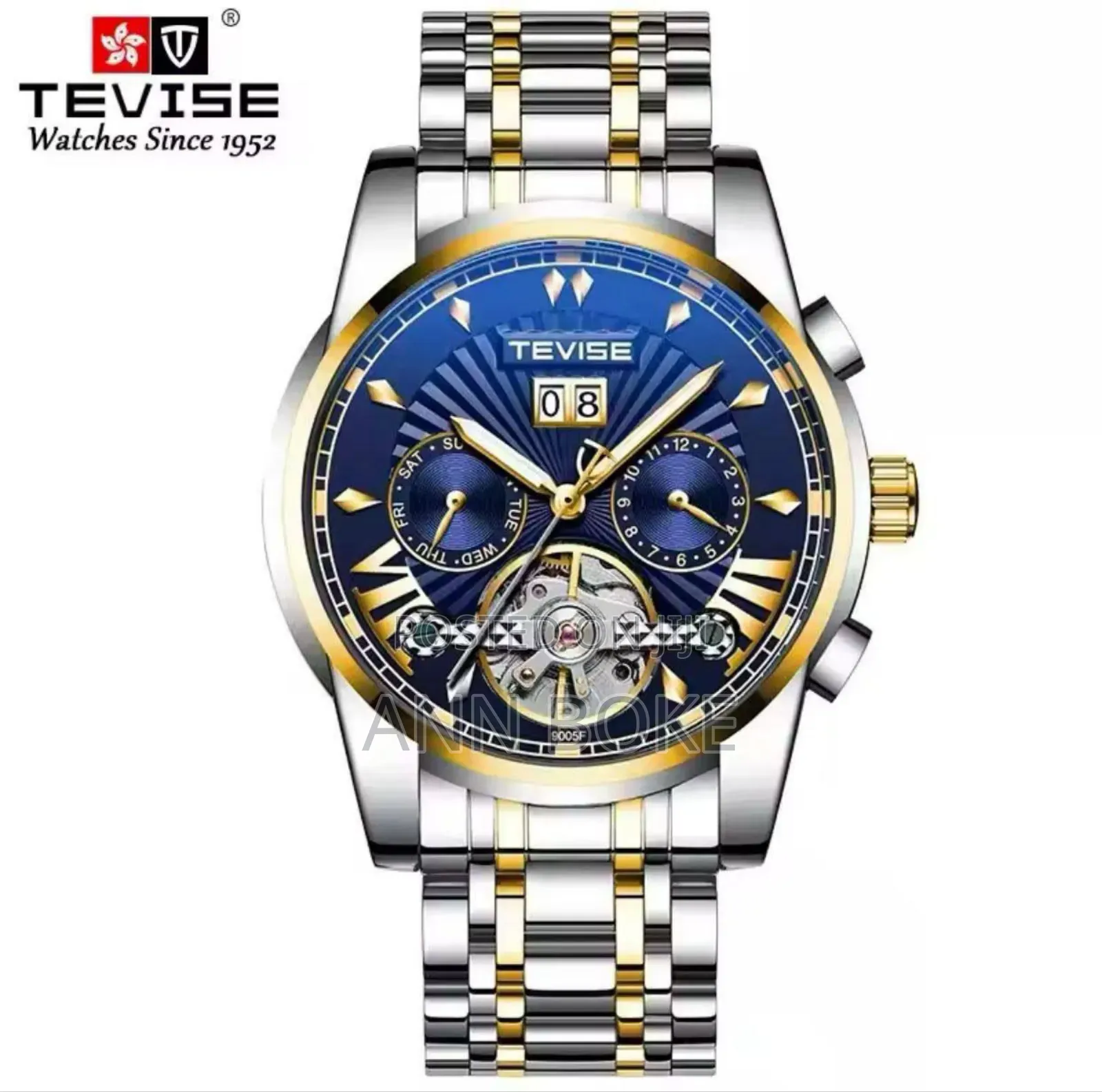 Tevise Full Calendar Automatic Gents Watch Automatic Movement