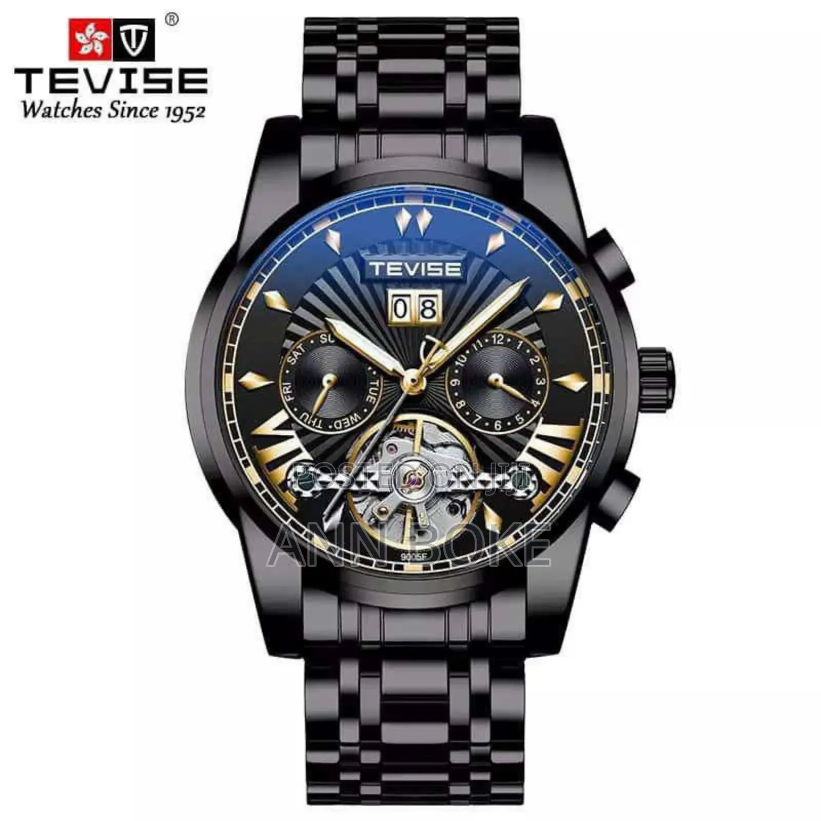 Tevise Full Calendar Automatic Gents Watch Automatic Movement
