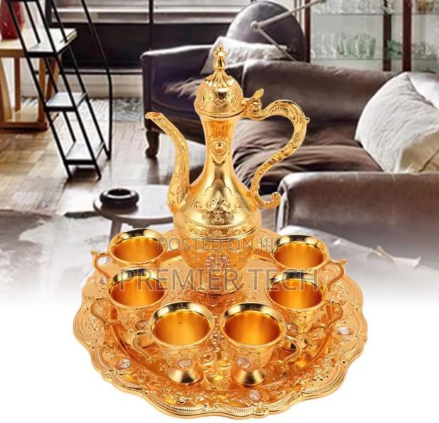 8pcs Elegant Luxury Arabic Coffee Set - thumbnail 4