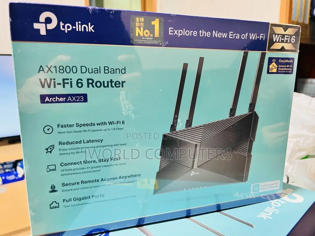 Tp-Link Archer Ax-23 Ax1800 Dual-Band Wi-Fi 6 Router