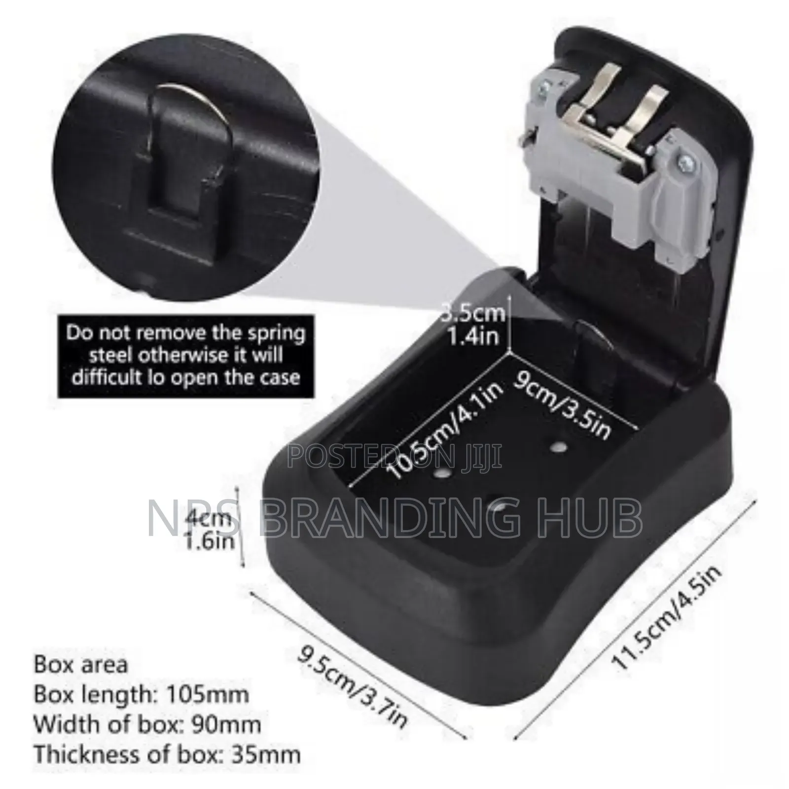 Wall-Mounted Key Lock 4-Digit Combination Key Safe Box Hp