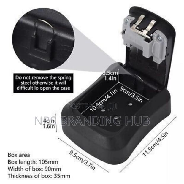 Wall-Mounted Key Lock 4-Digit Combination Key Safe Box Hp - thumbnail 2
