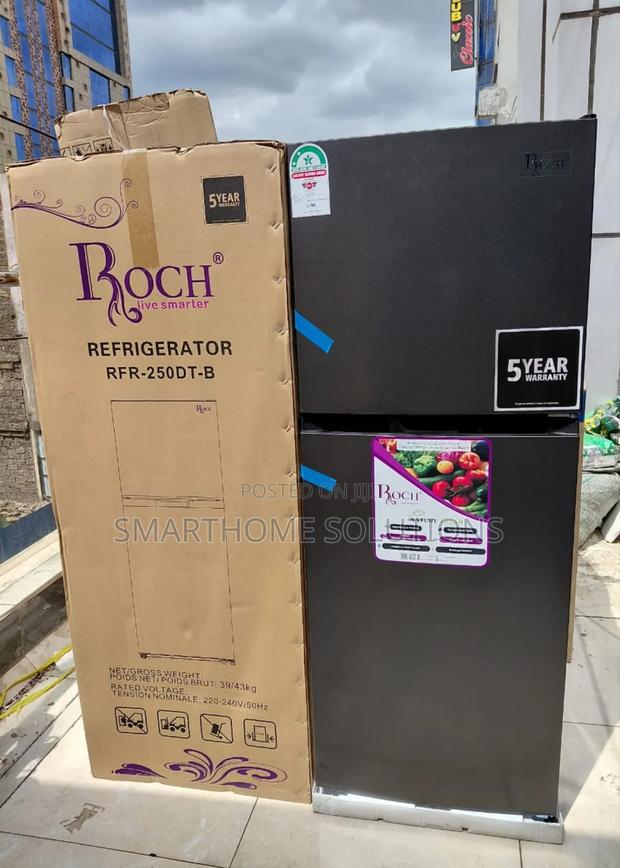 197 Litres Roch Rfr-250-dt-b Double Door No Frost Refrigerator