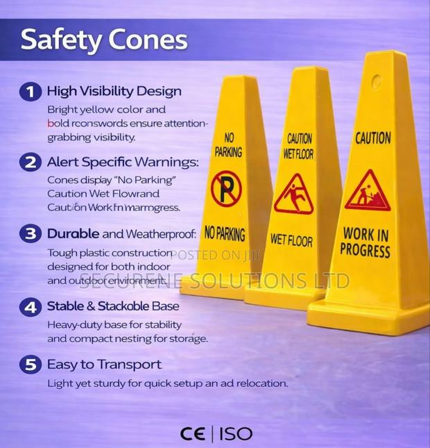 Safety Cones (No Parking,Wet Floor And Work In Progress) - main view