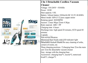 2 In 1 Detachable Cordless Vacuum Cleaner Hp