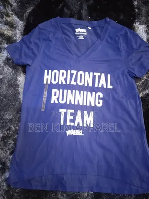 Running and Gym Wear Vneck T-Shirt Navy Blue