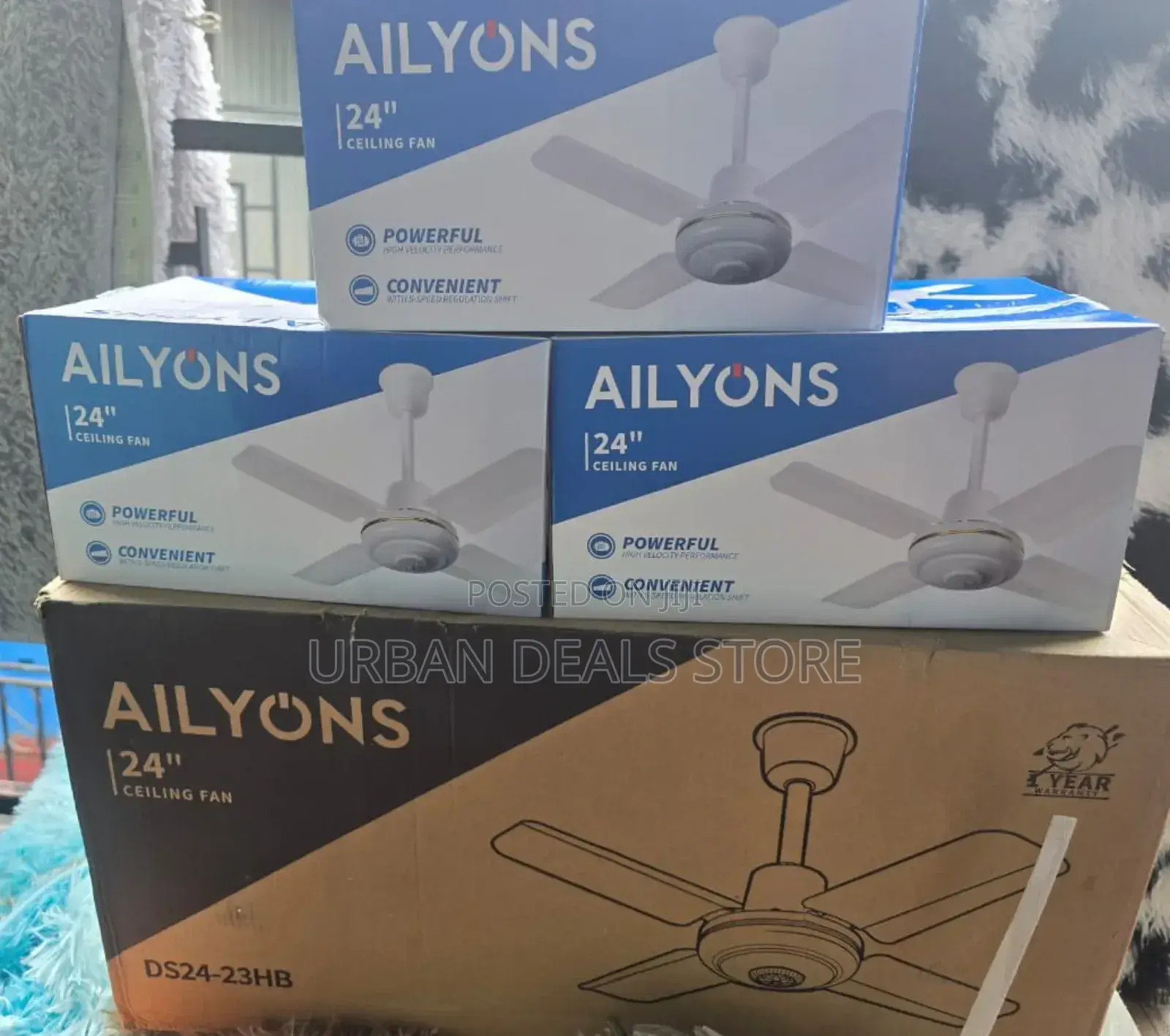 Ailyons 24 Inches Ceiling Fan With Powerful Motor